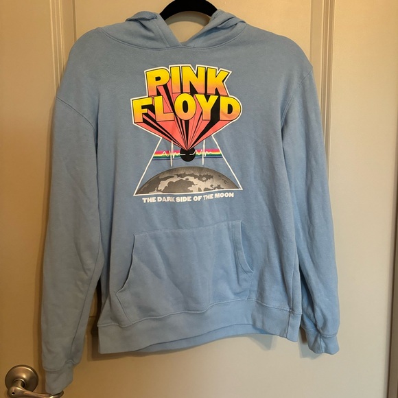 Baby blue Pink Floyd hoodie - Picture 1 of 5